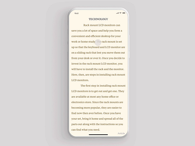 Focused reading experience animation app book booking clean dashboard design gif goodreads interaction interface ios iphone johnyvino minimal mobile principle reader ui ux