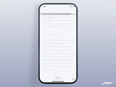 Focused book reading experience. add adhd app book reading books distraction education focus focused guidance interaction ios johnyvino kid old reading reading list study ui ux