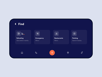 Find Parking - Car mode app car clean emergency find finder font food ios johnyvino mobile paper parking parking app parking lot refuel restaurant search ui ux