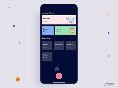Create your own quick timer animation app breakfast clean coffee ios johnyvino mobile name quick quickie remind reminder reminder app reminders select timer timers ui ux