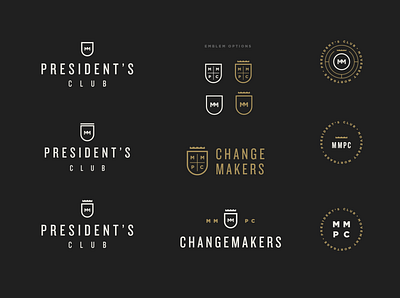 President's Club - Unused Concept brand branding design logos presidents club typography
