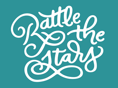 Rattle the Stars brush lettering fairyloot hand lettering lettering rattle the stars typography