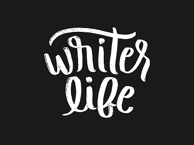 Writer Life books brush lettering hand drawn hand lettering hand made lettering reading typography