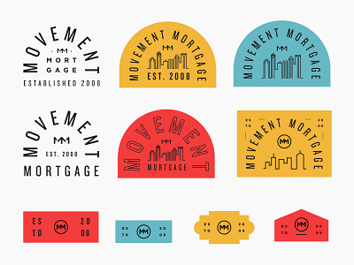 Patch Designs badge badges charlotte cityscape hat mortgage patch patches typography