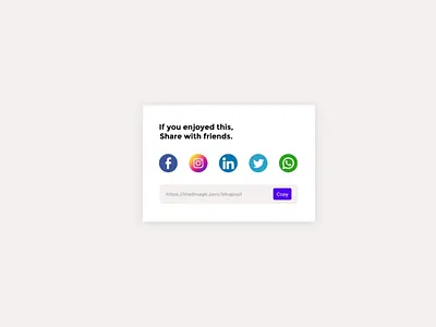 Social Share Card (day 010 daily ui) design logo typography ui ux