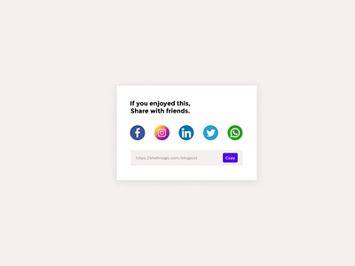 Social Share Card (day 010 daily ui) design logo typography ui ux