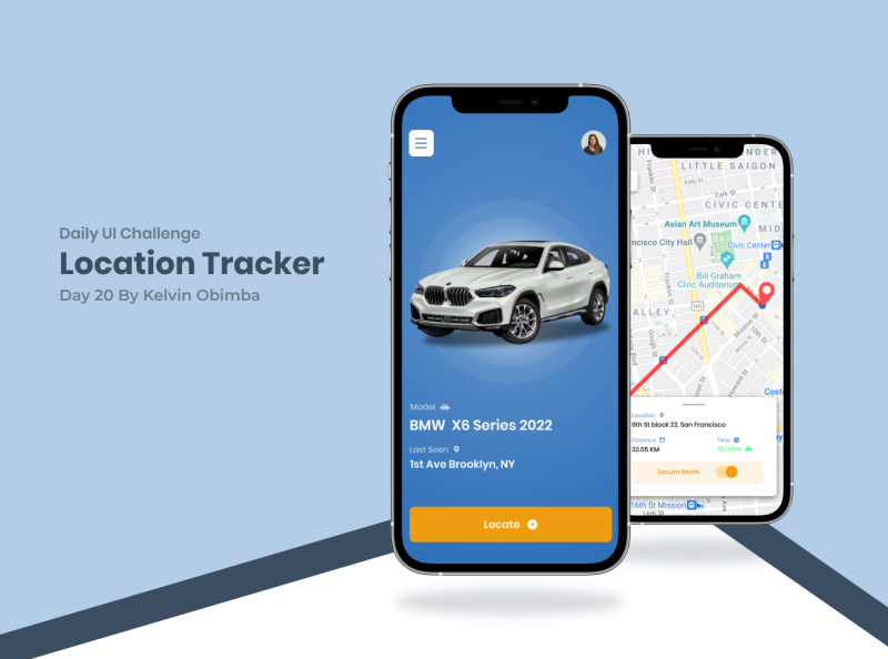 Location Tracker by Kelvin Obimba on Dribbble