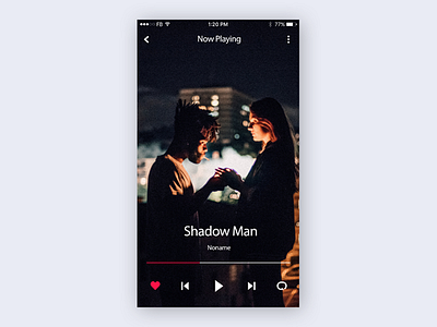 Daily UI #01 Musicplayer black essential music music player player simple