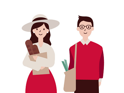 Shopping couple man shop wip woman