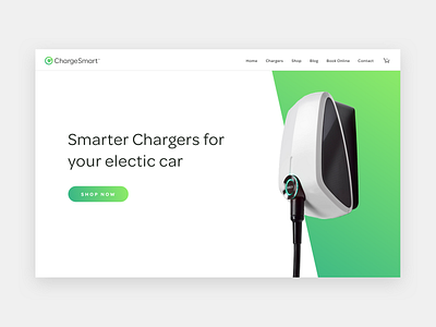 Chargesmart eco ecommerce ecommerce design electric car ui webdesign website