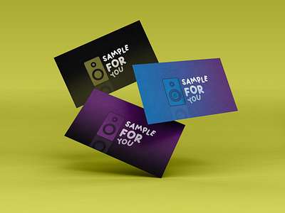 simple promotional card graphic design