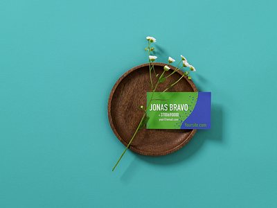 Business card branding graphic design