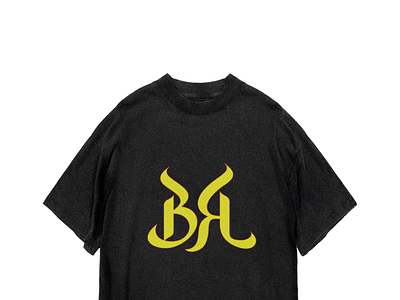 default short brone short logo t-shirt. branding design