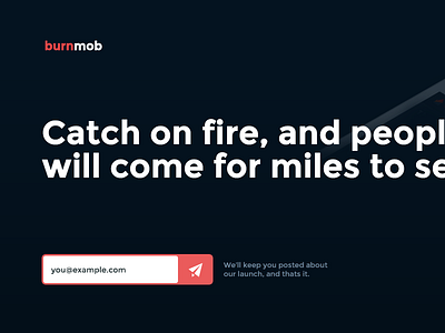 burnmob splash page