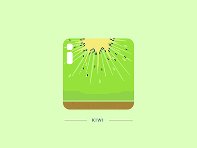 Kiwi food fruit fruit icon icon illustration kiwi seeds sketchapp slice vector