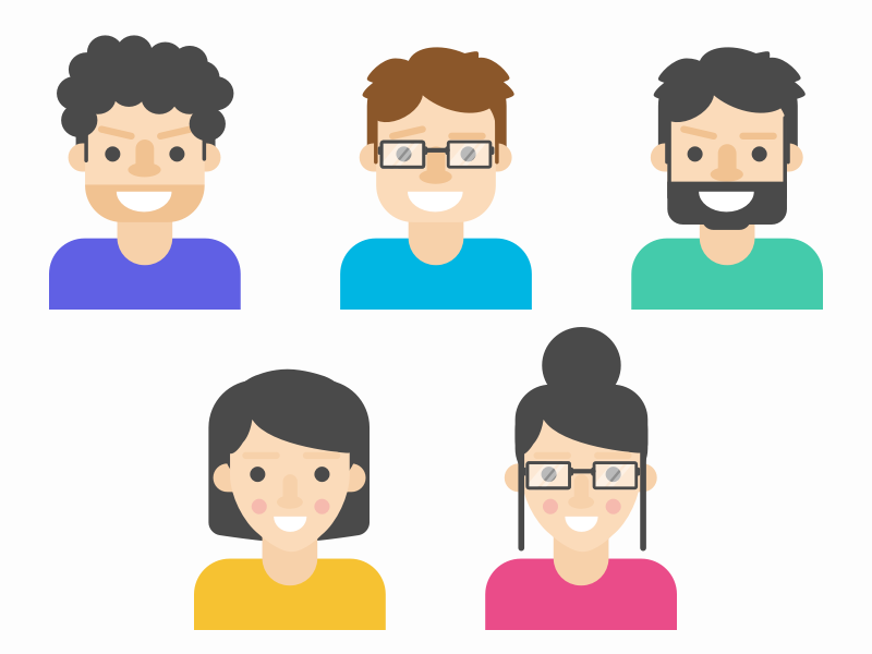 Default Avatars by Anukriti on Dribbble