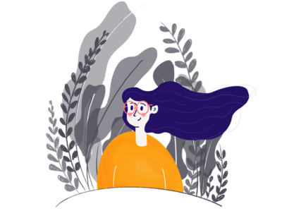 Breezy avatar breezy character faces forest girl illustration illustrator procreate vector