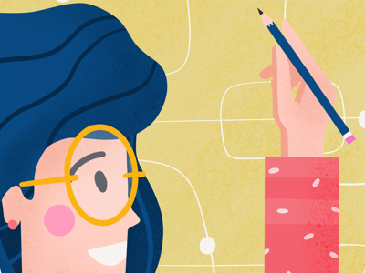 Portfolio Cover resume portfolio procreate branding illustrator character illustration