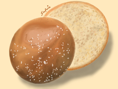Homemade Buns | Realistic illustration | Procreate buns design digital digital art digital painting food food painting gouache graphic design illustration