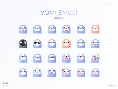 yomi emoji design 2d angry color colorful design emoji emotion faces happy head icon icondesign illustration logo sad surprise ui ux