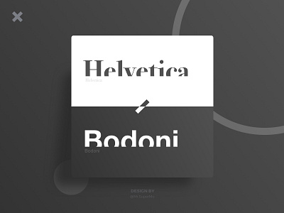 Helvetica & Bodoni black white bodoni contrast dark design font helvetica helvetica neue illustration layout