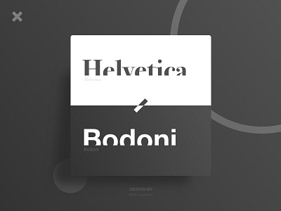 Helvetica & Bodoni