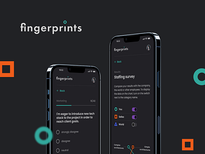 Fingerprints app branding design desktop graphic design mobile project survey ui ux