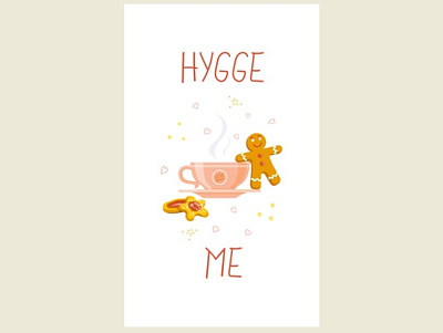 Autumn Inspired Mobile Wallpaper - Hygge Me! autumn cookies cosy design dribbble weekly warmup hygge illustration love mobile mood september tea vector vibe wallpaper warm