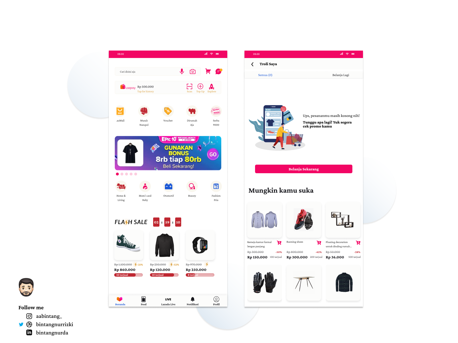 Lazada Redesign Homepage and Shopping Cart by Bintang Nurrizki on Dribbble