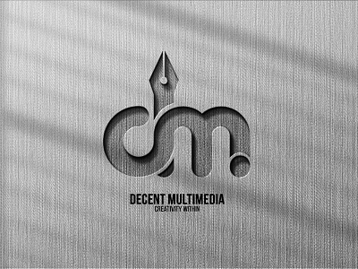Decent Multimedia new logo 2022 branding design flat graphic design logo ui vector