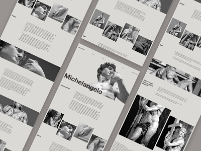 Longread — Michelangelo art artist concept design longread ui ux web design website