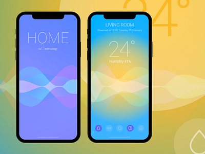 Home - IoT app android app design ios iot siri