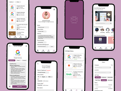 UI/UX Study Case: Job Search App case study mobile apps ui ui design uiux design ux ux design ux research