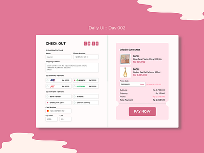 Daily UI : Day 002 - Credit Card Check Out