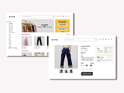 Fashion E-Commerce (Web Based) design desktop ui ui design uiux design ux ux design web