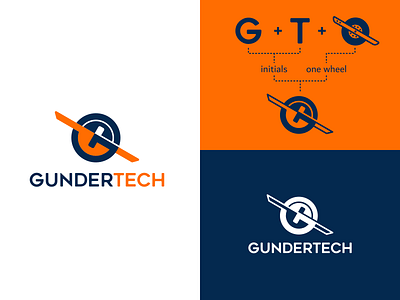 Gundertech logo 3d print accessories branding icon initials logo one wheel onewheel sport tech thierry fousse wheel