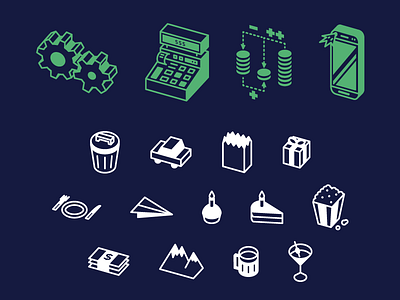 Tricount - icons cute icons isometric line simple thierry fousse tricount