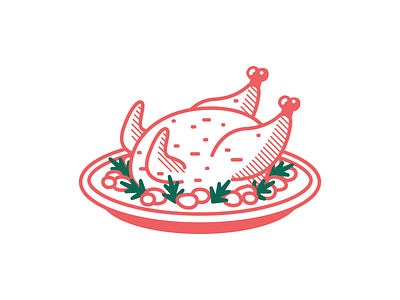 Winter icon 1/9 - Turkey christmas green holidays icon illustration meal red shadow turkey winter xmas