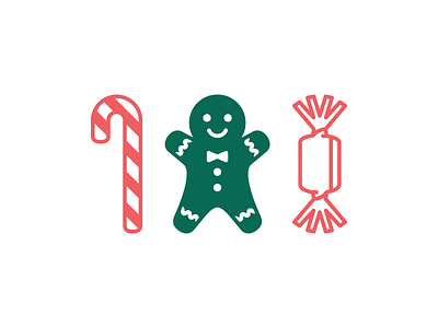 Winter icon 3/9 - Sweets candy candy cane christmas gingerbread green holidays icon illustration red sweets winter xmas