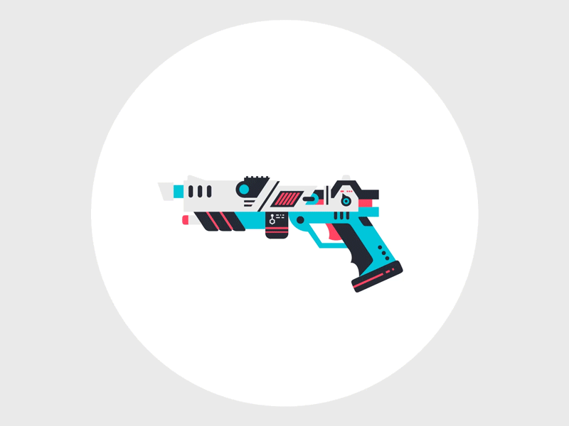 Space icon 1 Laser Gun by Thierry Fousse on Dribbble