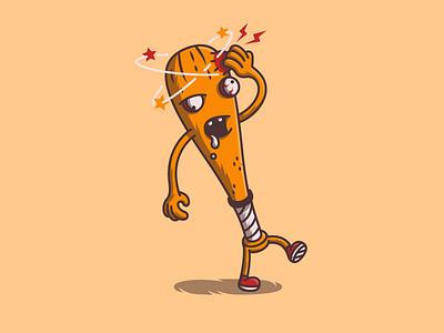 Baseball Bat baseball bat colors freelance fun illustration illustrator ko sport stun stunned yellow