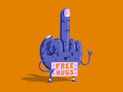 FREE HUGS <3 character free hugs fuck fun hand heart hugs love montpellier nails thierry fousse violet