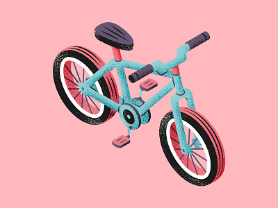 Bike bike bmx icon isometric montpellier pedal perspective sport texture thierry fousse tire