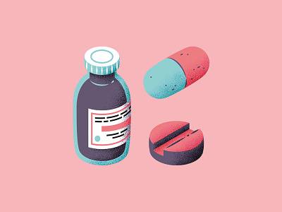 Drugs bottle drug icon isometric medecine medication montpellier perspective pill texture thierry fousse