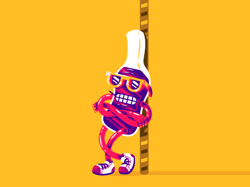 Cola Candy light character candy sweet sugar toothpick douchebag cool chill cola illustration thierry fousse