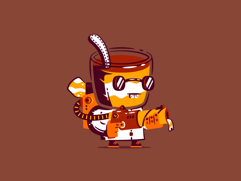 Dr. Tiramisu thierry fousse backpack weapon fun doctor science hero chocolate dessert sweet tiramisu character