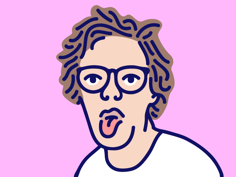 New Profile Pic lines illustration portrait