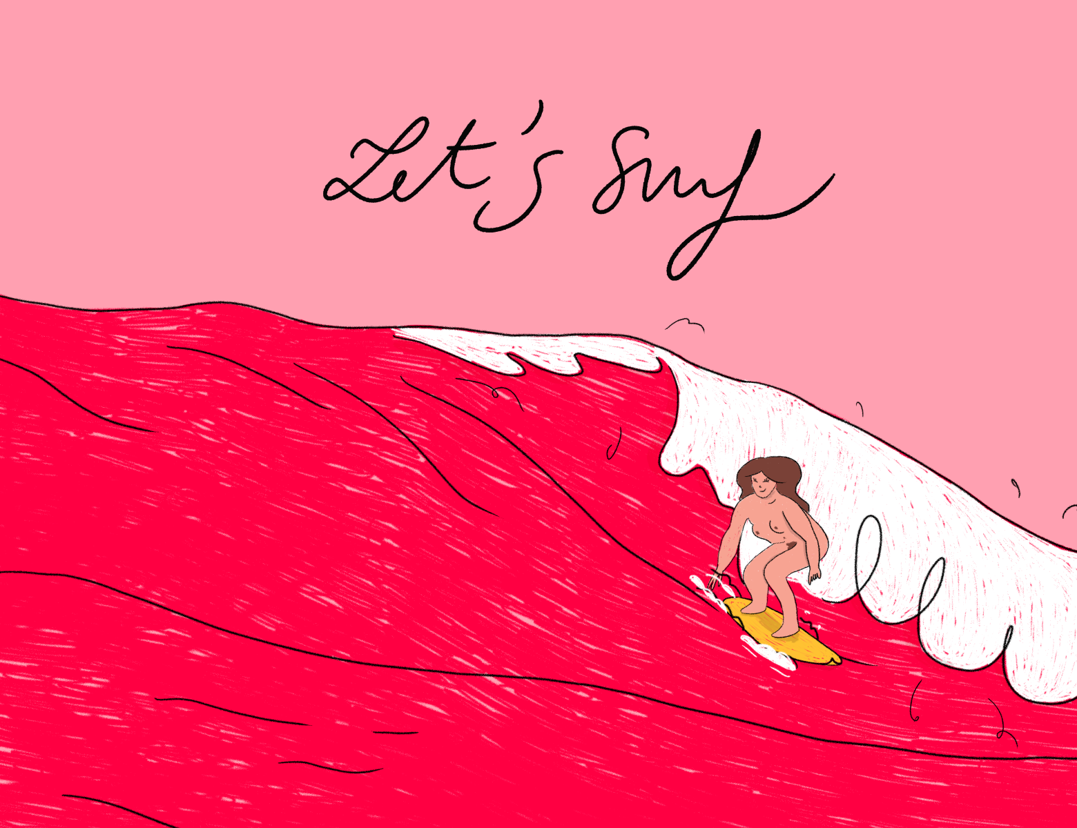 Let's surf on your period ! by Sonya Robine on Dribbble