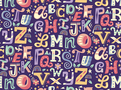 Illustrated Alphabet design illustration
