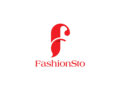 FashionSto Logo creative logo f logo fashion logo mobile app monogram red s logo